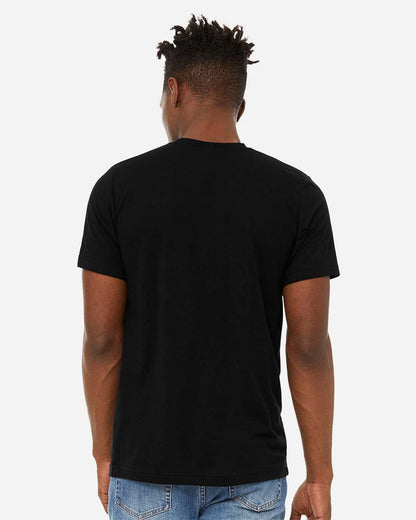 BELLA + CANVAS Unisex Sueded Tee 3301 #colormdl_Solid Black Blend