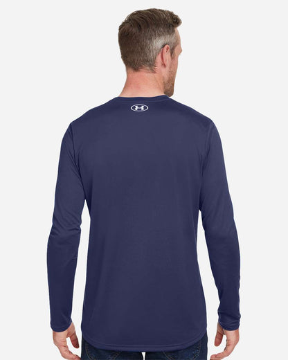Under Armour Men's Team Tech™ Long Sleeve T-Shirt 1376843 #colormdl_Midnight Navy/ White