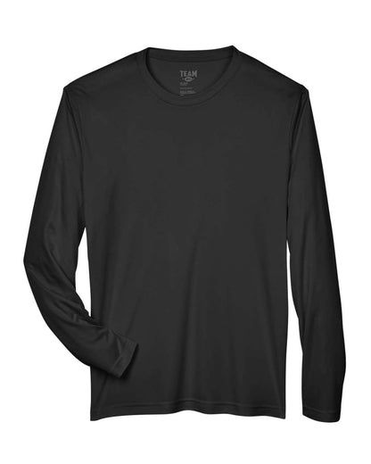 Team 365 Men's Zone Performance Long Sleeve T-Shirt TT11L #color_Black