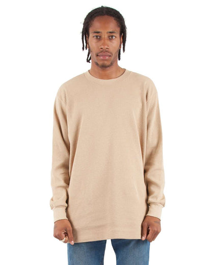 Shaka Wear Unisex Thermal T-Shirt SHTHRM #colormdl_Khaki