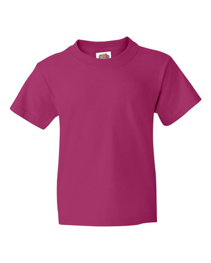 Fruit of the Loom HD Cotton Youth Short Sleeve T-Shirt 3930BR #color_Cyber Pink