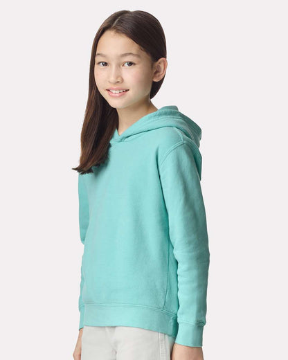 Comfort Colors Youth Garment-Dyed Lightweight Fleece Hooded Sweatshirt 1467Y #colormdl_Chalky Mint