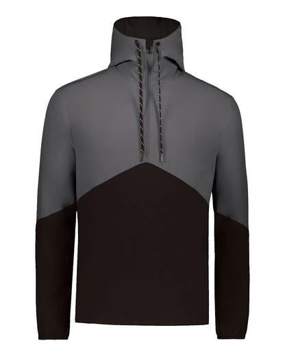 Russell Athletic Unisex Legend Hooded Quarter-Zip Pullover R20DSM #color_Stealth/ Black