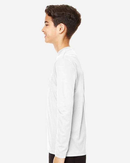Team 365 Youth Zone Performance Long Sleeve T-Shirt TT11YL #colormdl_White