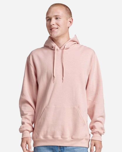 JERZEES Unisex Eco™ Premium Blend Ring-Spun Hooded Sweatshirt 700MR #colormdl_Blush Pink