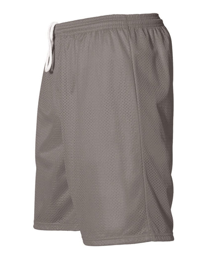 Alleson Athletic Men's Mesh Shorts 567P #color_Silver
