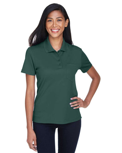 CORE365 Women's Origin Performance Piqué Polo with Pocket 78181P #colormdl_FOREST