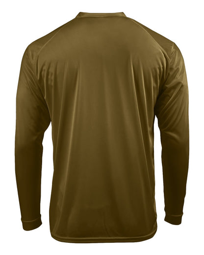 Paragon Unisex Long Islander Performance Long Sleeve T-Shirt 210 #color_Woodland Brown