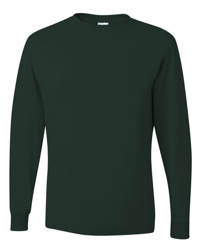 JERZEES Men's Dri-Power® Long Sleeve 50/50 T-Shirt 29LSR #color_Forest Green