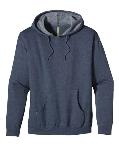 econscious Unisex Heathered Hooded Sweatshirt EC5570 #color_Water