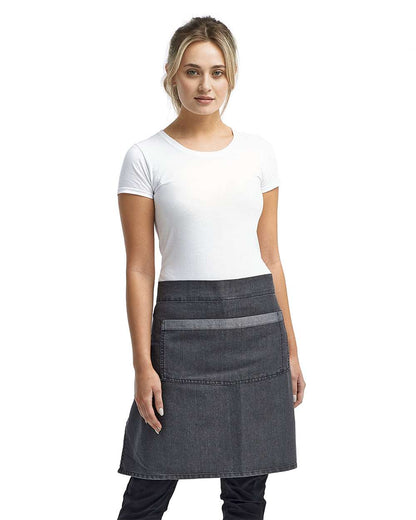 Artisan Collection by Reprime Domain Contrast Denim Waist Apron RP128 #colormdl_Black Denim