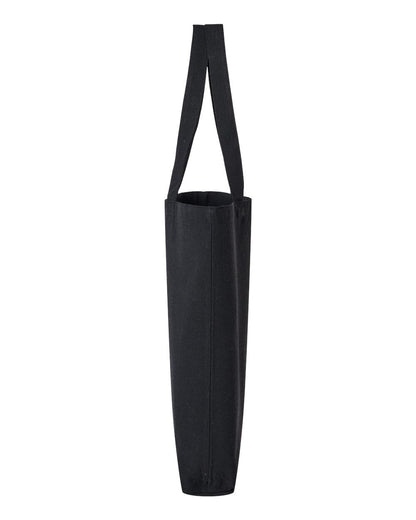 OAD Midweight Recycled Gusseted Tote OAD106R #color_Recycled Black