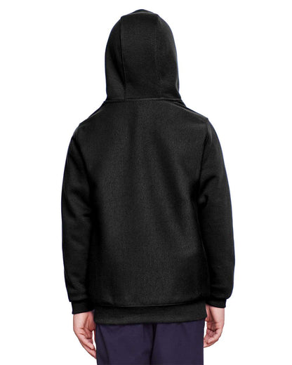 Team 365 Youth Zone HydroSport™ Heavyweight Hooded Sweatshirt TT96Y #colormdl_Black