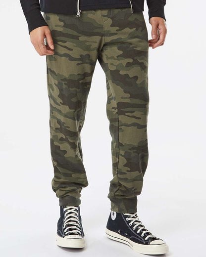 Independent Trading Co. Men's Midweight Fleece Sweatpants IND20PNT #colormdl_Forest Camo
