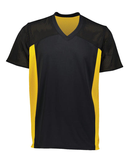 Augusta Sportswear Youth Reversible Flag Football Jersey 265 #color_Black/ Gold