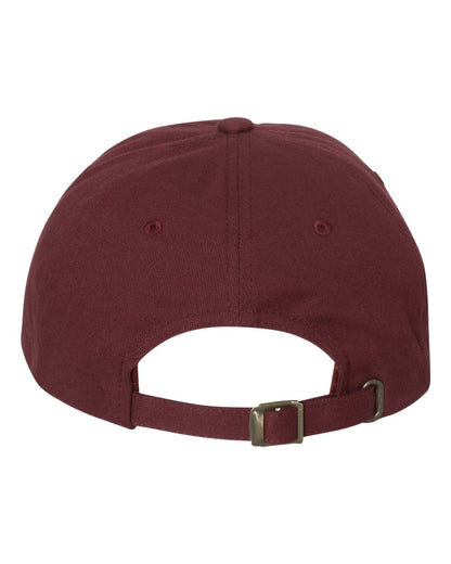 YP Classics Peached Cotton Twill Dad Hat 6245PT #color_Maroon