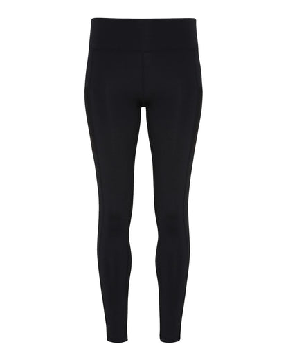 TriDri Women's Mesh Pocket Danica Leggings TD304 #color_Black