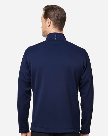 Zero Restriction Men's Quarter-Zip Pullover L330 #colormdl_Navy/ Metallic Silver