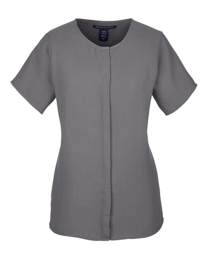Devon & Jones Women's Perfect Fit™ Crepe Blouse DP612W #color_Graphite