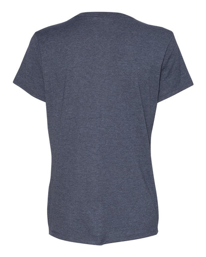 Hanes Women's Perfect-T V-Neck T-Shirt S04V #color_Charcoal Heather