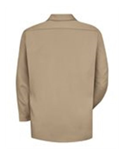 Red Kap Men's Tall Deluxe Heavyweight Cotton Shirt SC70T #color_Khaki