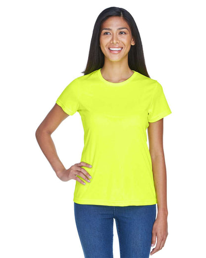 UltraClub Women's Cool & Dry Sport Performance Interlock T-shirt 8420L #colormdl_Bright Yellow