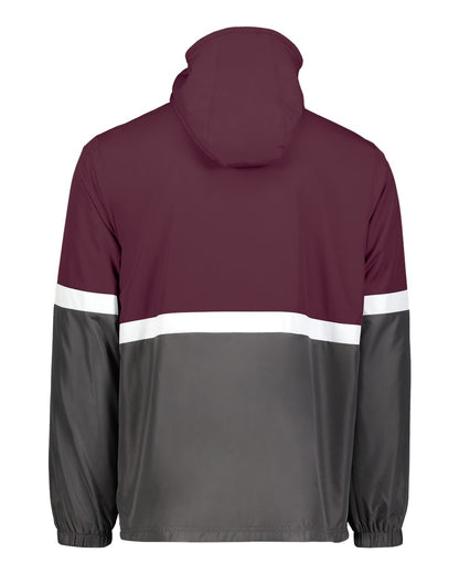 Holloway Men's Turnabout Reversible Hooded Jacket 229587 #color_Maroon/ Carbon