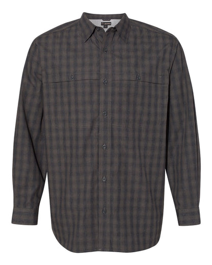 DRI DUCK Paseo Plaid Shirt 4465 #color_Charcoal