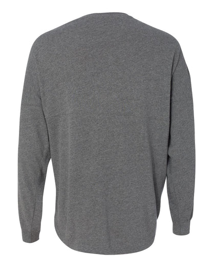 J. America Unisex Game Day Jersey Long Sleeve T-Shirt 8229 #color_Oxford