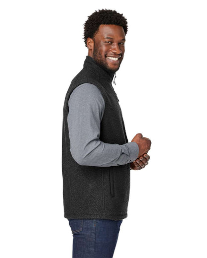 North End Men's Aura Sweater Fleece Vest NE714 #colormdl_Black/ Black