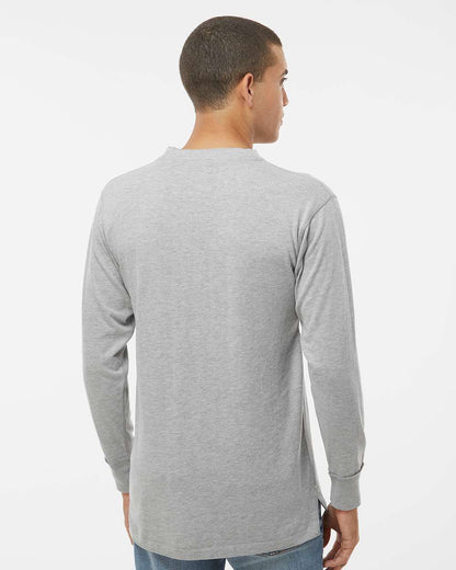 J. America Men's Vintage Brushed Jersey Henley 8244 #colormdl_Oxford