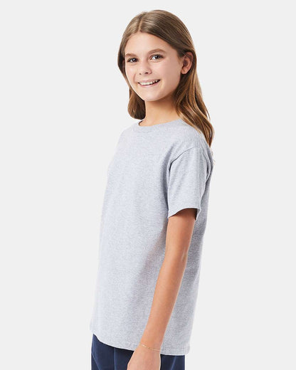 Hanes Essential-T Youth T-Shirt 5480 #colormdl_Light Steel