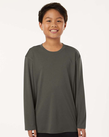 AllPro Youth Pro-Lock Performance Long Sleeve T-Shirt 48400Y #colormdl_Charcoal