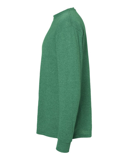 M&O Unisex Gold Soft Touch Long Sleeve T-Shirt 4820 #color_Heather Kelly Green