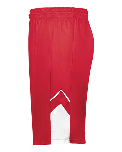 Augusta Sportswear Youth Alley-Oop Reversible Shorts 1169 #color_Red/ White