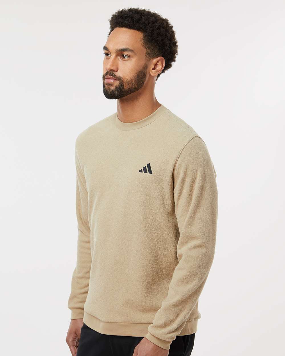 Adidas Men's Terry Loop Crewneck Sweatshirt A586 – Northern Blanks USA