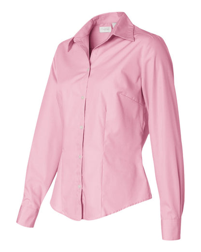 Van Heusen Women's Silky Poplin Shirt 13V0114 #color_Pink