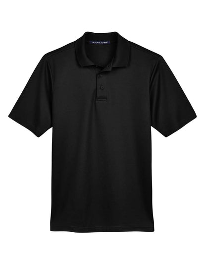 Devon & Jones Men's CrownLux Performance® Plaited Polo DG20 #color_Black