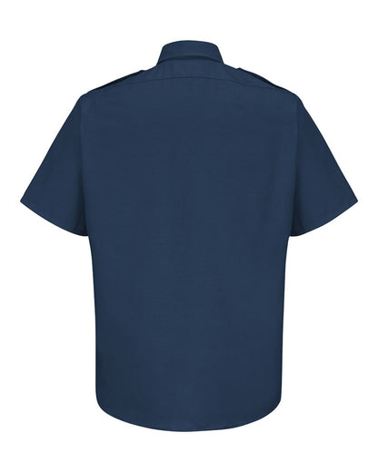 Red Kap Men's Tall Short Sleeve Security Shirt SP66T #color_Navy