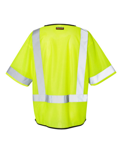 Kishigo Unisex Economy Single Pocket Zipper Vest 1567-1568 #color_Lime