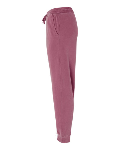 Independent Trading Co. Unisex Pigment-Dyed Fleece Sweatpants PRM50PTPD #color_Pigment Maroon