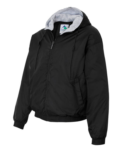 Augusta Sportswear Fleece Lined Hooded Jacket 3280 #color_Black