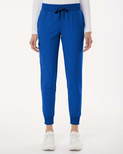 Jaanuu Women's Petite Sizes Silex Knit-Waist Scrub Joggers W20003P #colormdl_Royal Blue