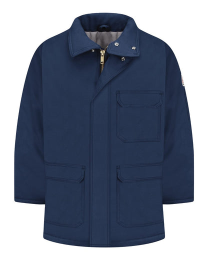 Bulwark Deluxe Parka - EXCEL FR® ComforTouch JLP8 #color_Navy