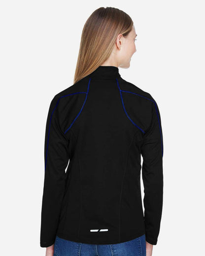 North End Women's Radar Performance Quarter-Zip Pullover 78187 #colormdl_Black/ True Royal