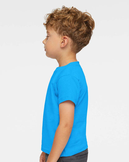 Rabbit Skins Toddler Cotton Jersey Tee 3301T #colormdl_Turquoise