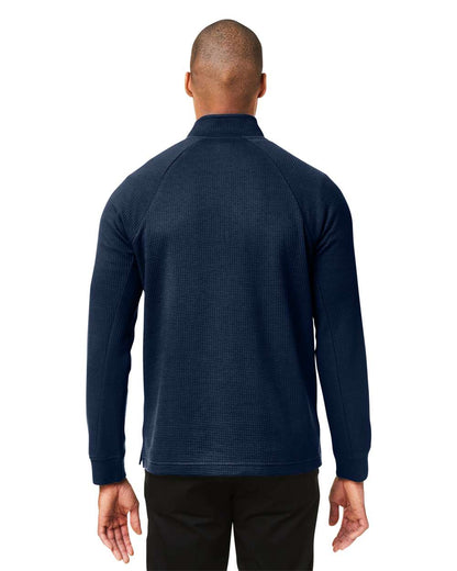 North End Men's Rhythm Waffle Quarter-Zip Pullover NE200 #colormdl_Classic Navy