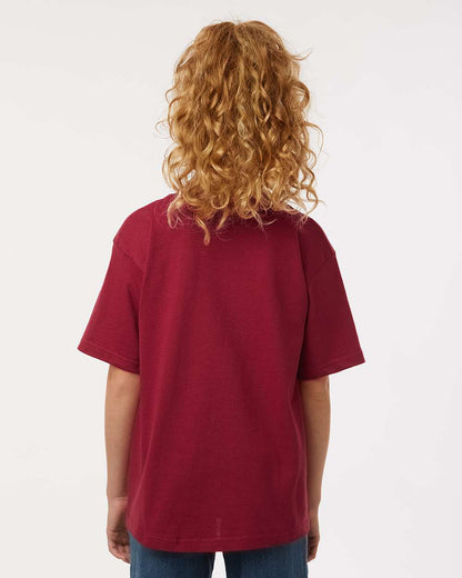 M&O Youth Gold Soft Touch T-Shirt 4850 #colormdl_Cardinal Red
