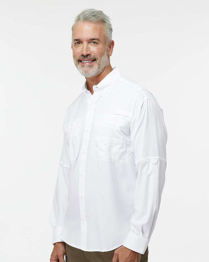 Paragon Men's Kitty Hawk Performance Fishing Shirt 702 #colormdl_White