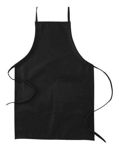 Big Accessories Apron with Pocket APR53 #color_Black